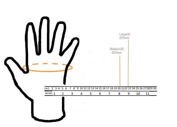 Cách chọn size găng tay Wonder-Grip WG-1887