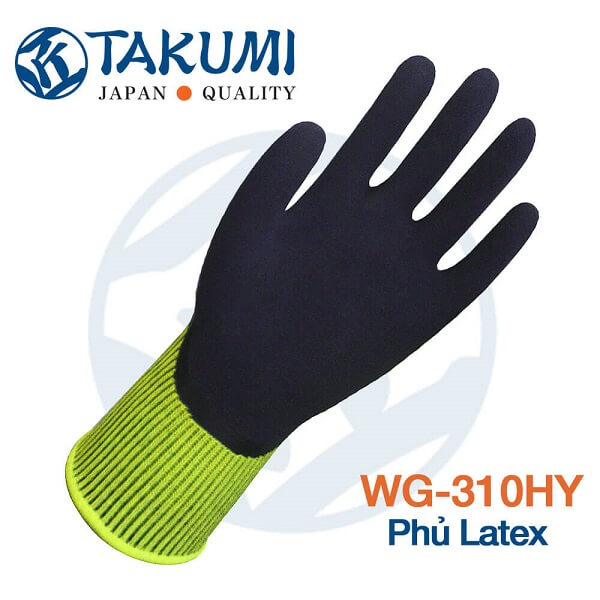 Găng tay bảo hộ lao động phủ latex WG-310HY