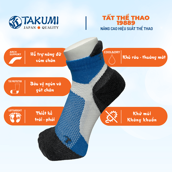 tính năng tất thể thao Takumi 19891